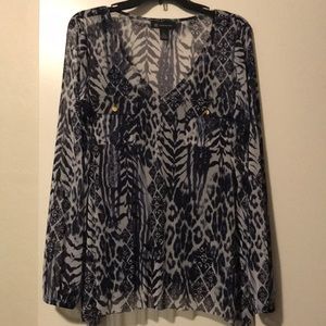 NWOT INC Sheer Top with Camisole